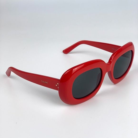 Celine CL40070I 66N BRAND NEW Sunglasses Square Red Grey Women - Picture 6 of 9